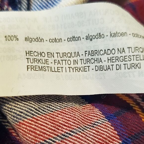 Zara Red & White Flannel Shirt - Picture 3 of 4